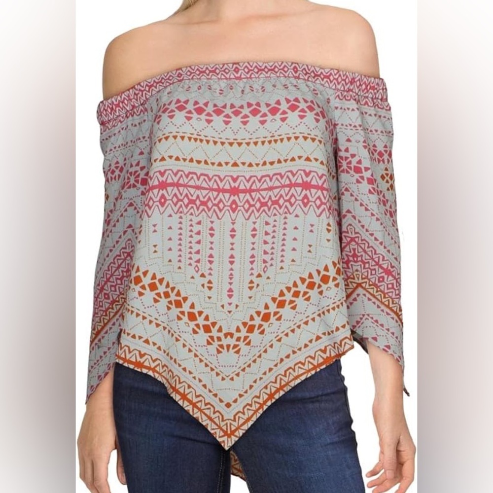 BCBG Maxazria Octavia off the shoulder top